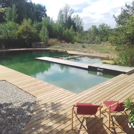Gite Les Cabanes De Fallot Pour 15 Personnes - Piscine Naturelle L'isle-Bouzon المظهر الخارجي الصورة