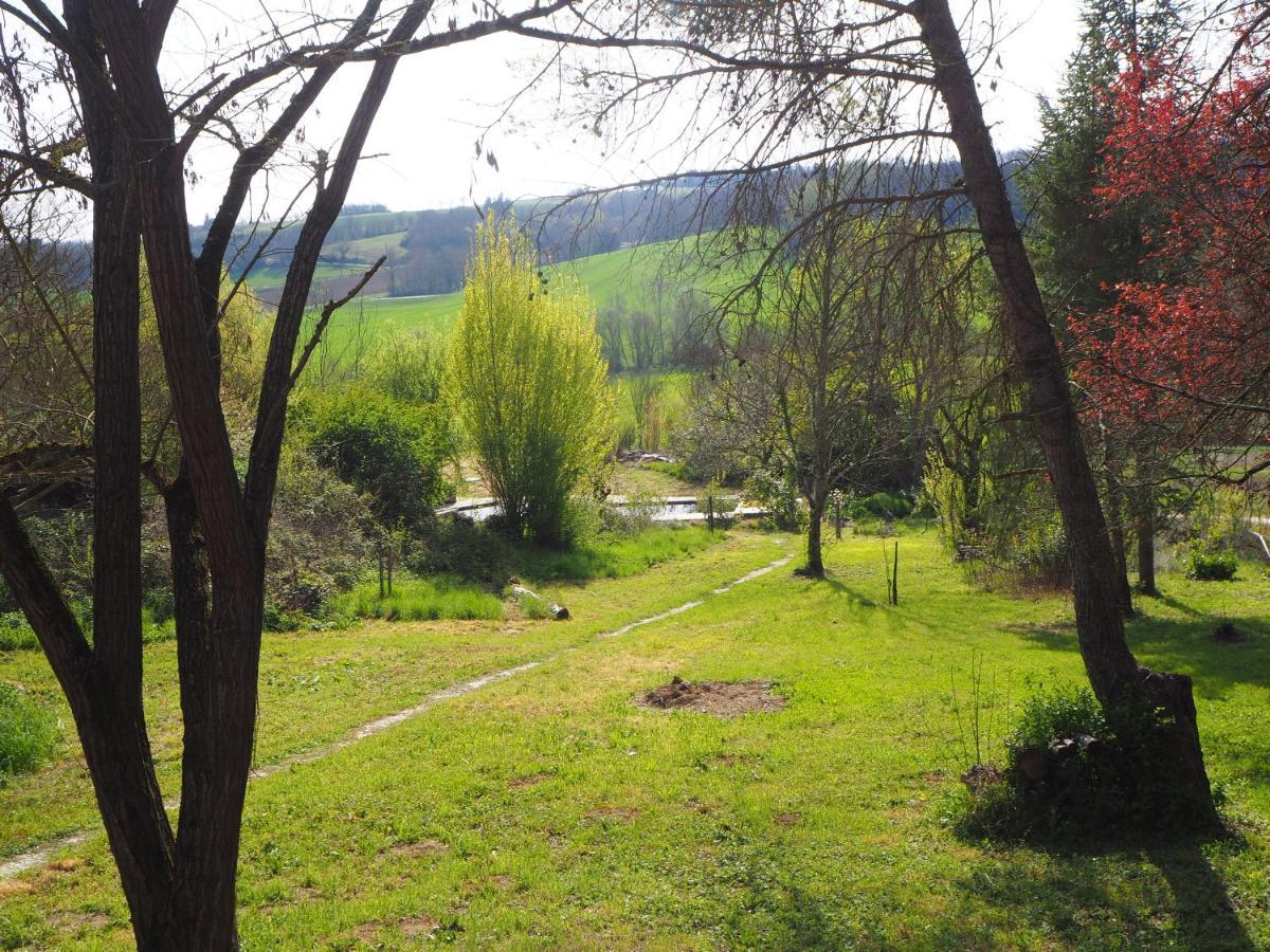 Gite Les Cabanes De Fallot Pour 15 Personnes - Piscine Naturelle L'isle-Bouzon المظهر الخارجي الصورة